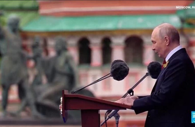 Russian President Putin accuses West of arming Ukraine on Victory Day