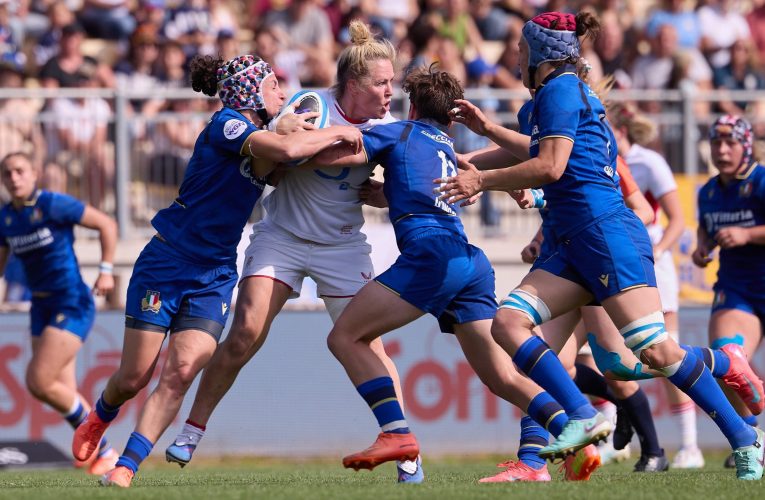 Packer scores four tries as England beat plucky Italy in Women’s Six Nations