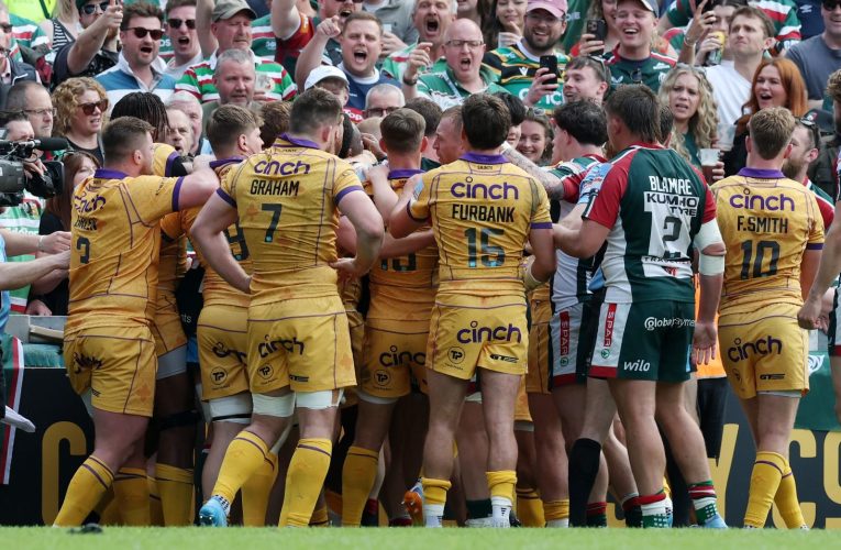 Leicester put Northampton to the sword in feisty East Midlands derby